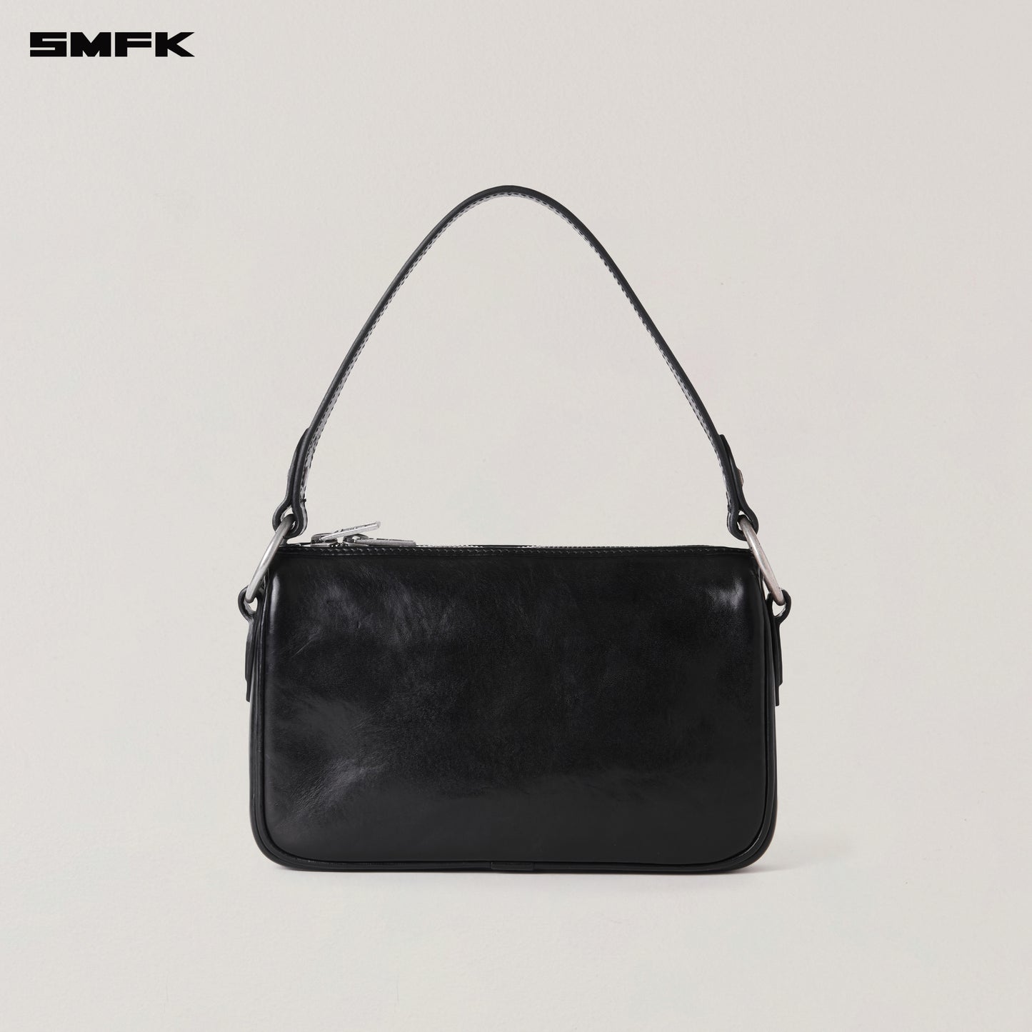 COMPASS BADGE HANDCRAFT HORSE LEATHER SHOULDER/MEDIUM/ WILD BLACK