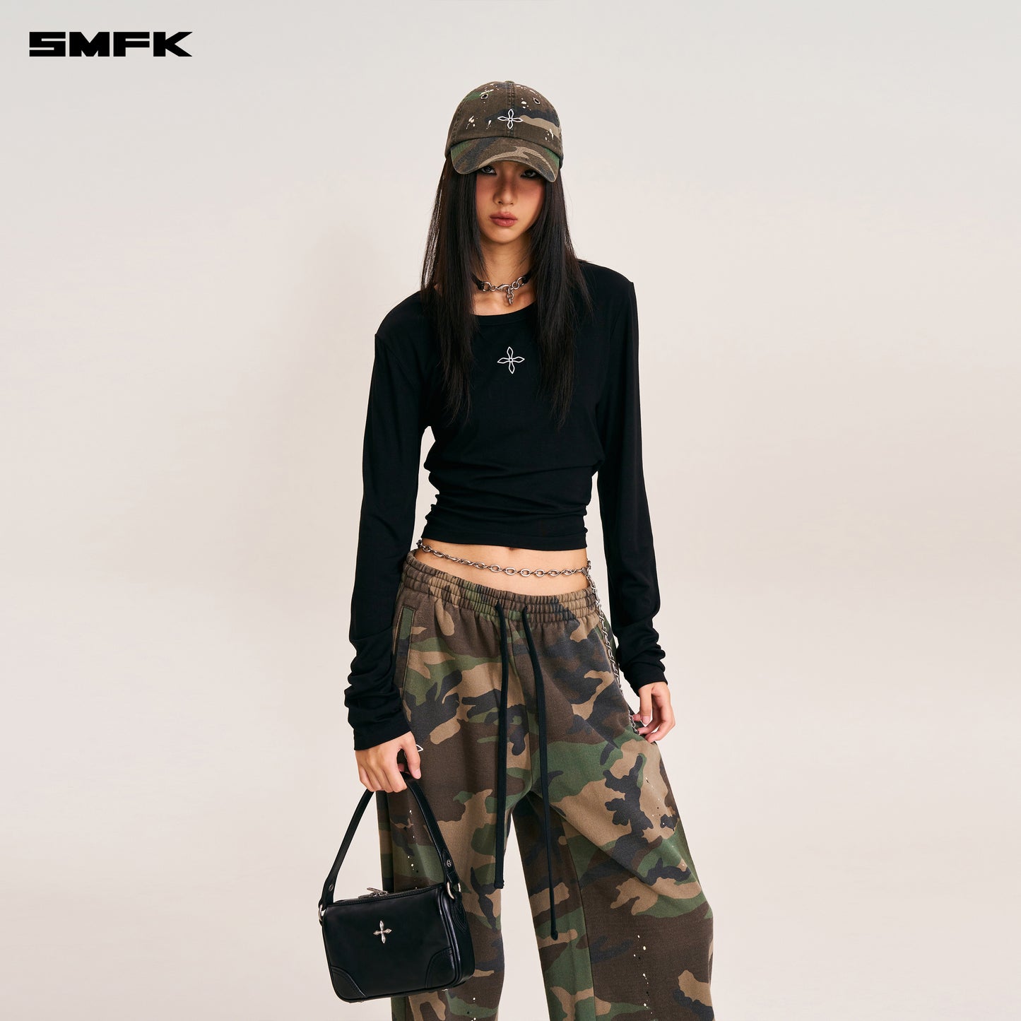 RAGE ORIGIN LEATHER SHOULDER BAG/SMALL/ WILD BLACK