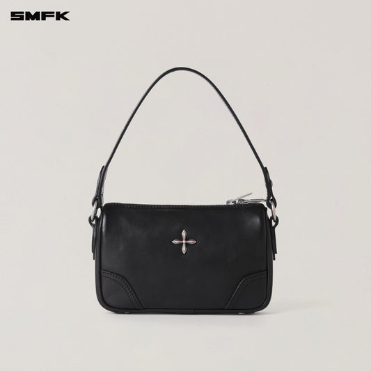 RAGE ORIGIN LEATHER SHOULDER BAG/SMALL/ WILD BLACK