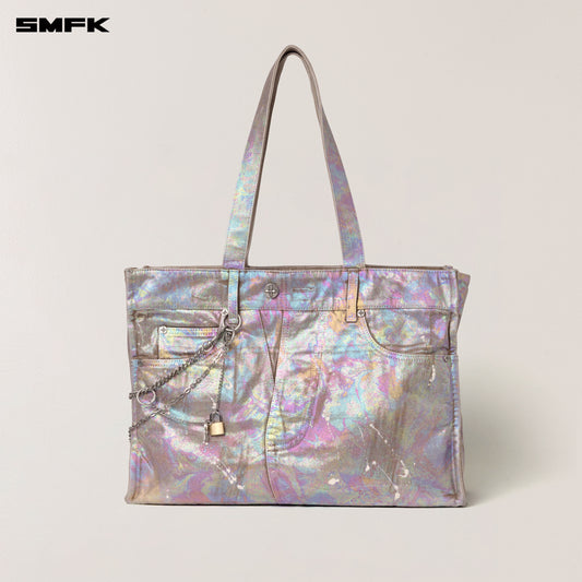 RAGE WILD FANTASY BRICK DENIM TOTE/LARGE_ FANTASY LAND