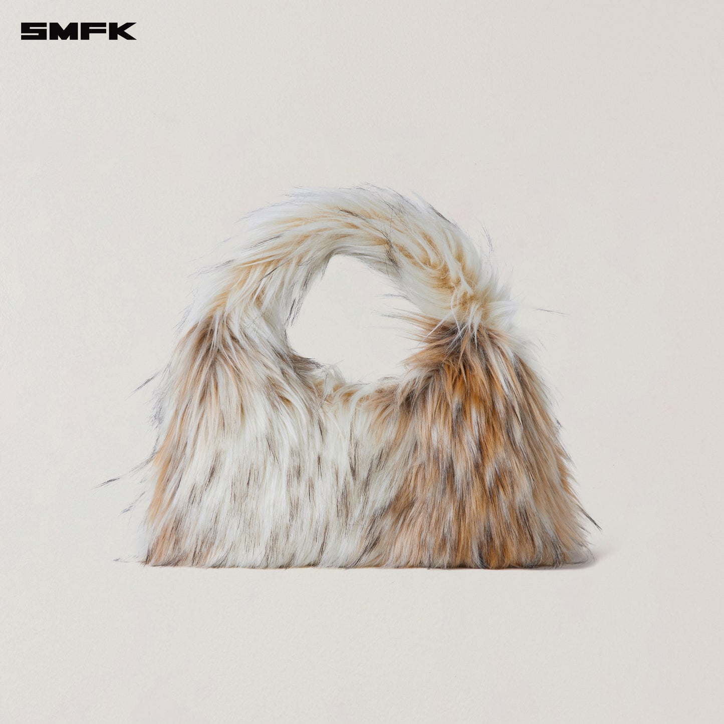 COMPASS COBBLE FURRY BAG/SMALL/ARCTIC WOLF WHITE