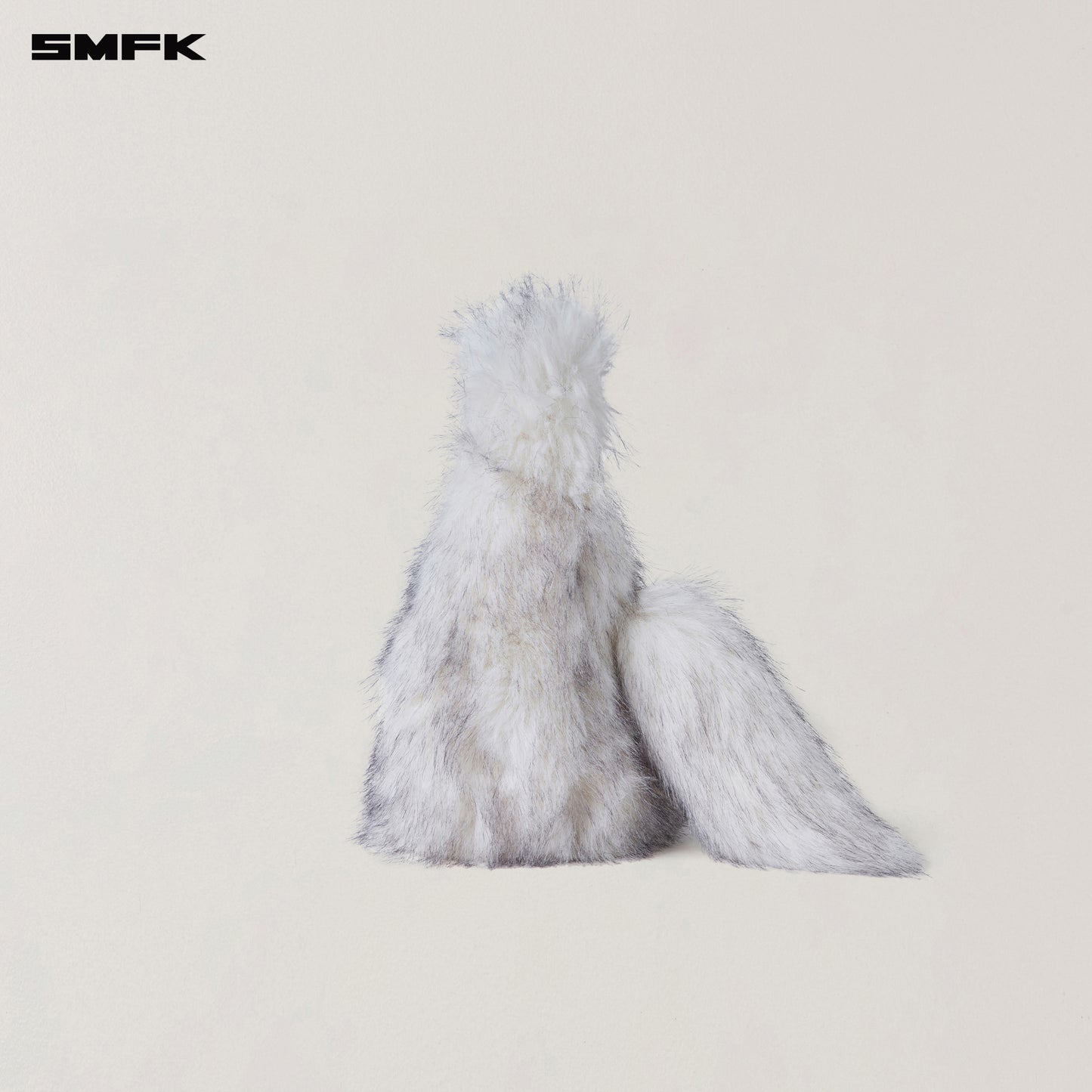 COMPASS COBBLE FURRY BAG/SMALL/ ARCTIC FOX WHITE
