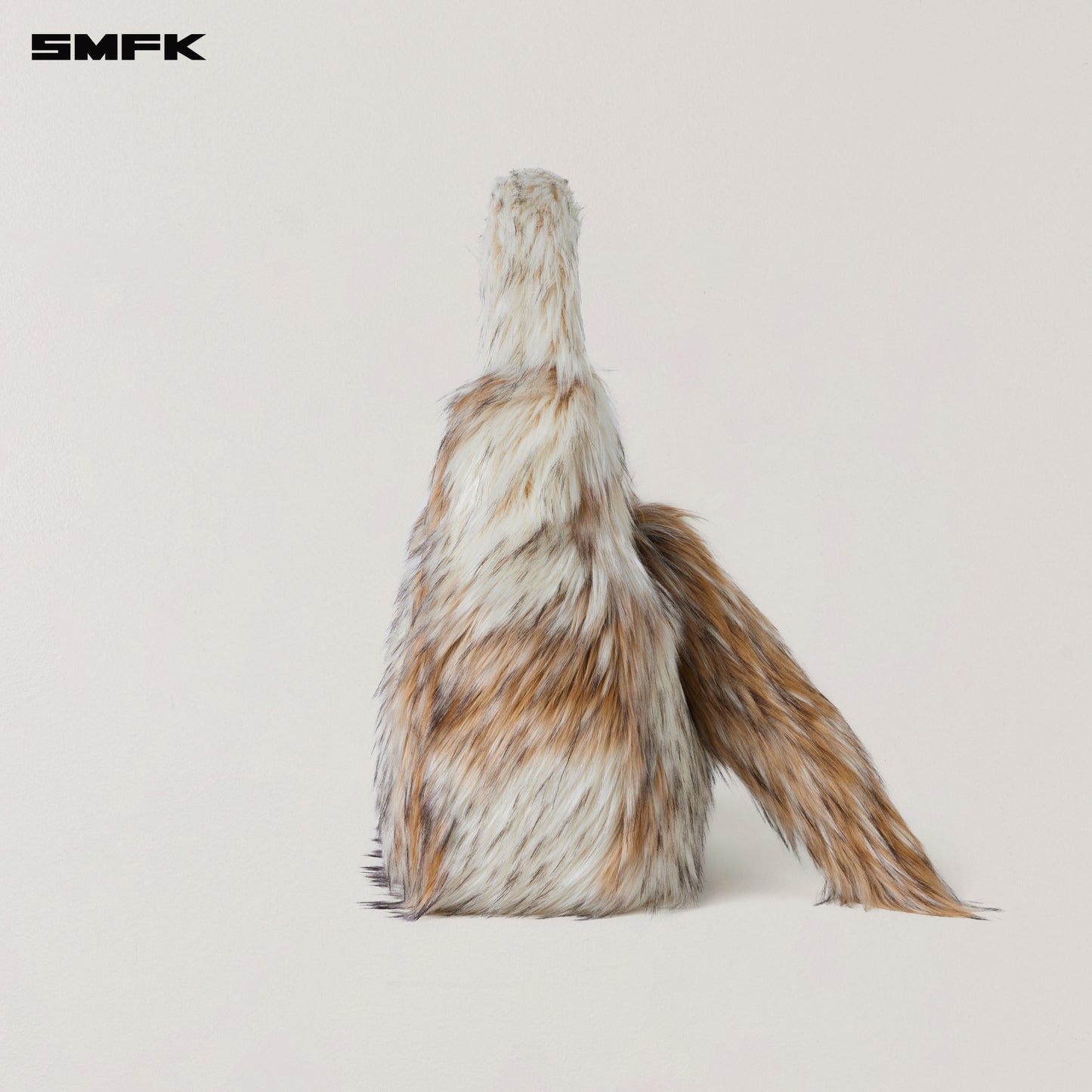 COMPASS COBBLE FURRY BAG/LARGE/ ARCTIC WOLF WHITE