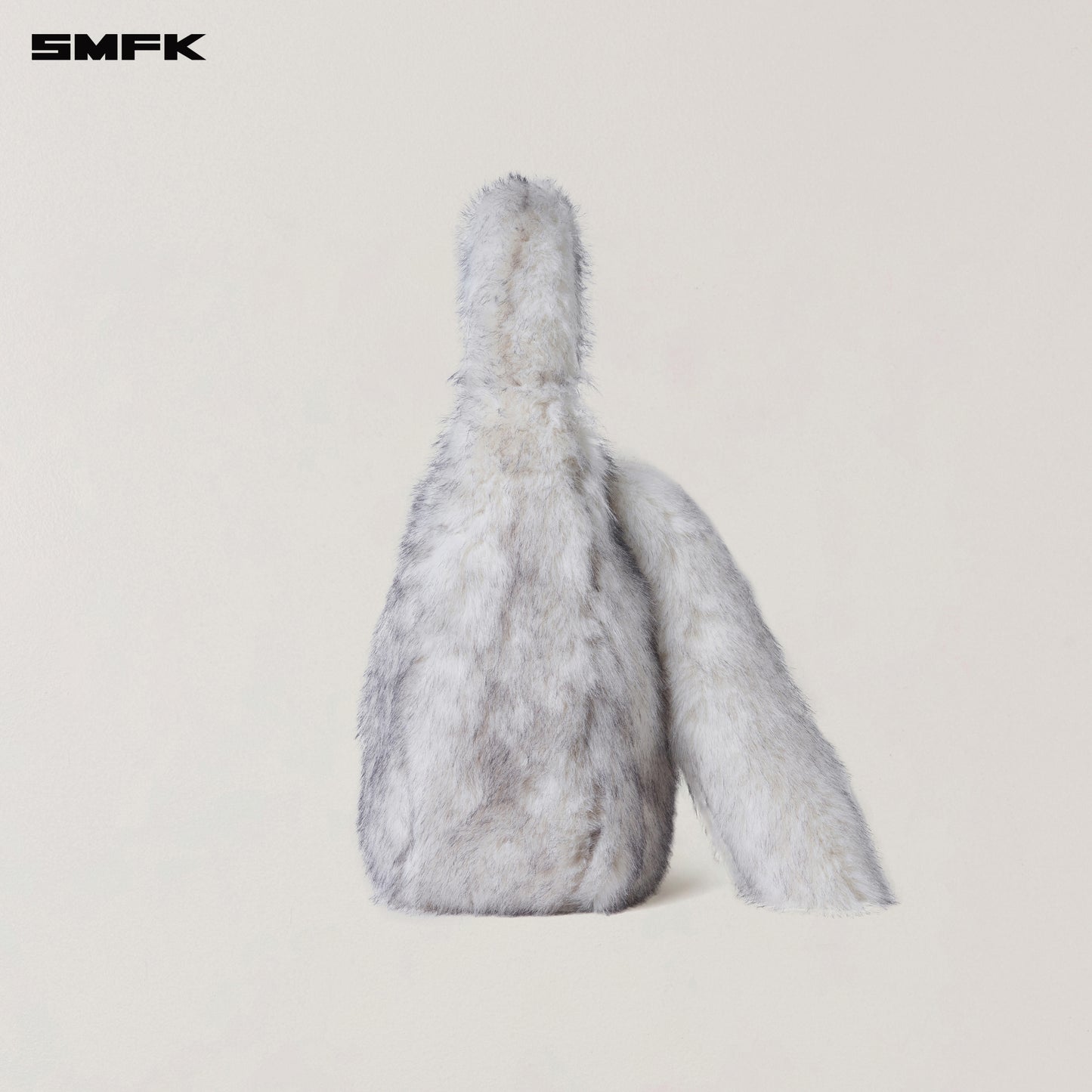 COMPASS COBBLE FURRY BAG/LARGE/ ARCTIC FOX WHITE