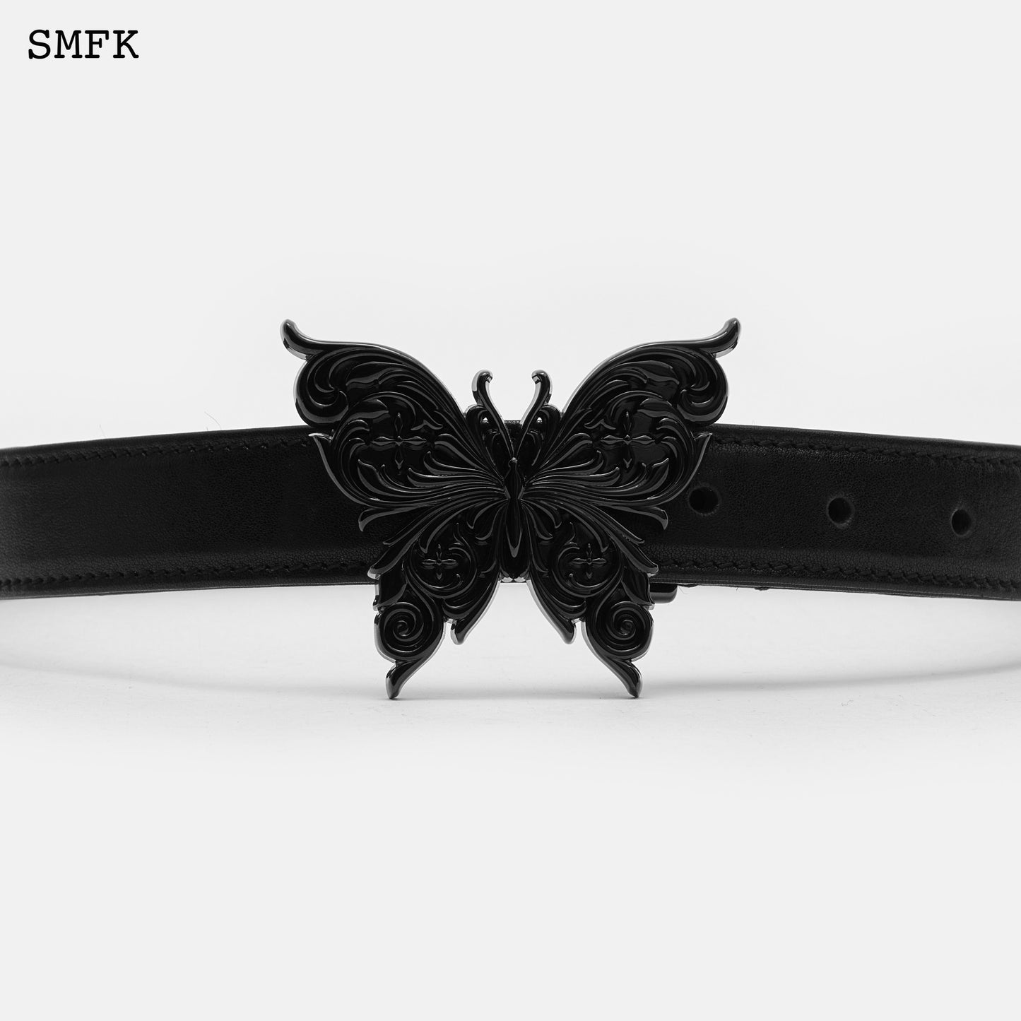 COMPASS BUTTERFLY VINTAGE BELT BLACK