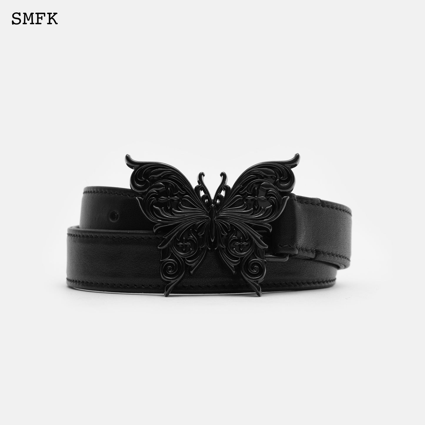 COMPASS BUTTERFLY VINTAGE BELT BLACK