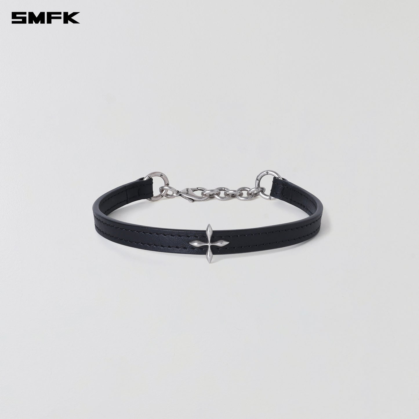 MIRAGE MIRROR LEATHER CHOCKER/SMALL
