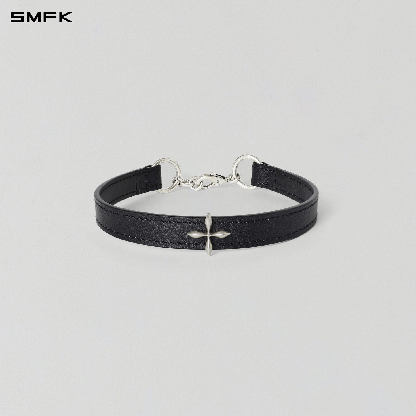 MIRAGE MIRROR LEATHER CHOKER