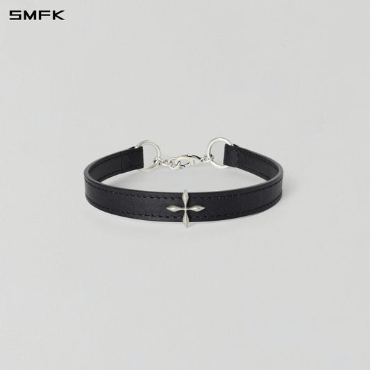 MIRAGE MIRROR LEATHER CHOKER