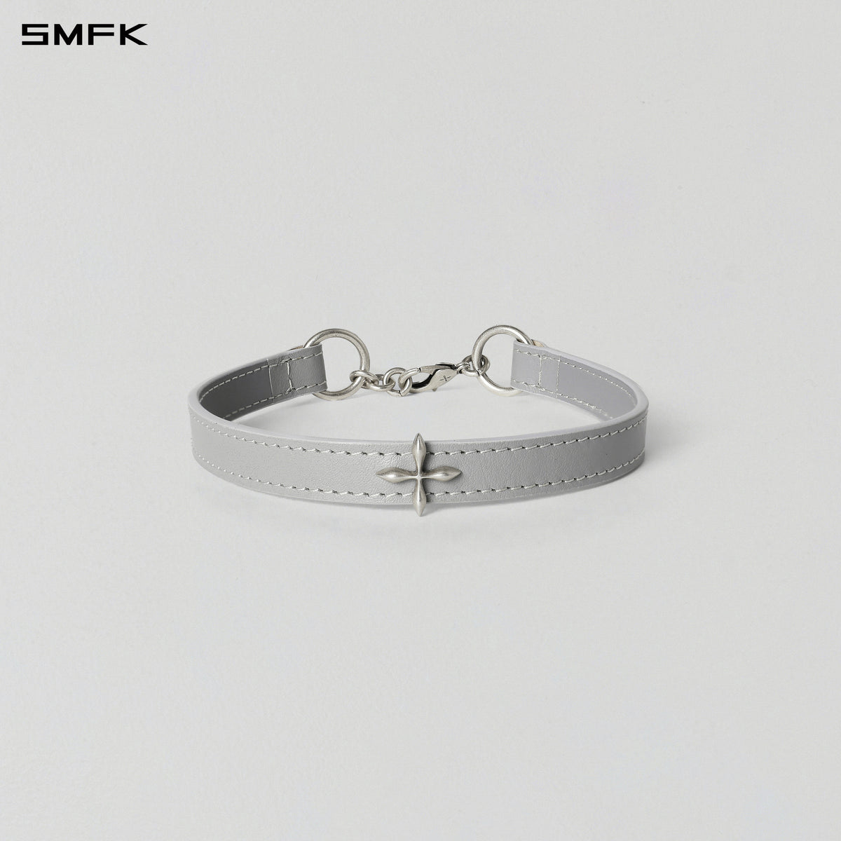 MIRAGE MIRROR LEATHER CHOKER