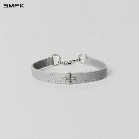 MIRAGE MIRROR LEATHER CHOKER