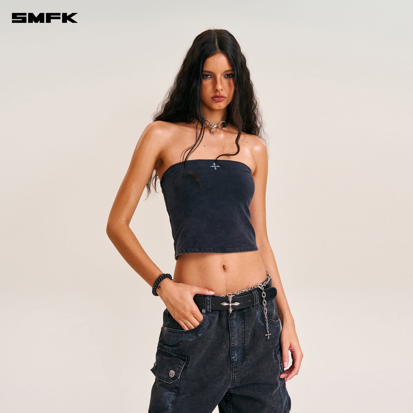 COMPASS TOTEM HANDCRAFT HORSE LEATHER BELT/ WILD BLACK