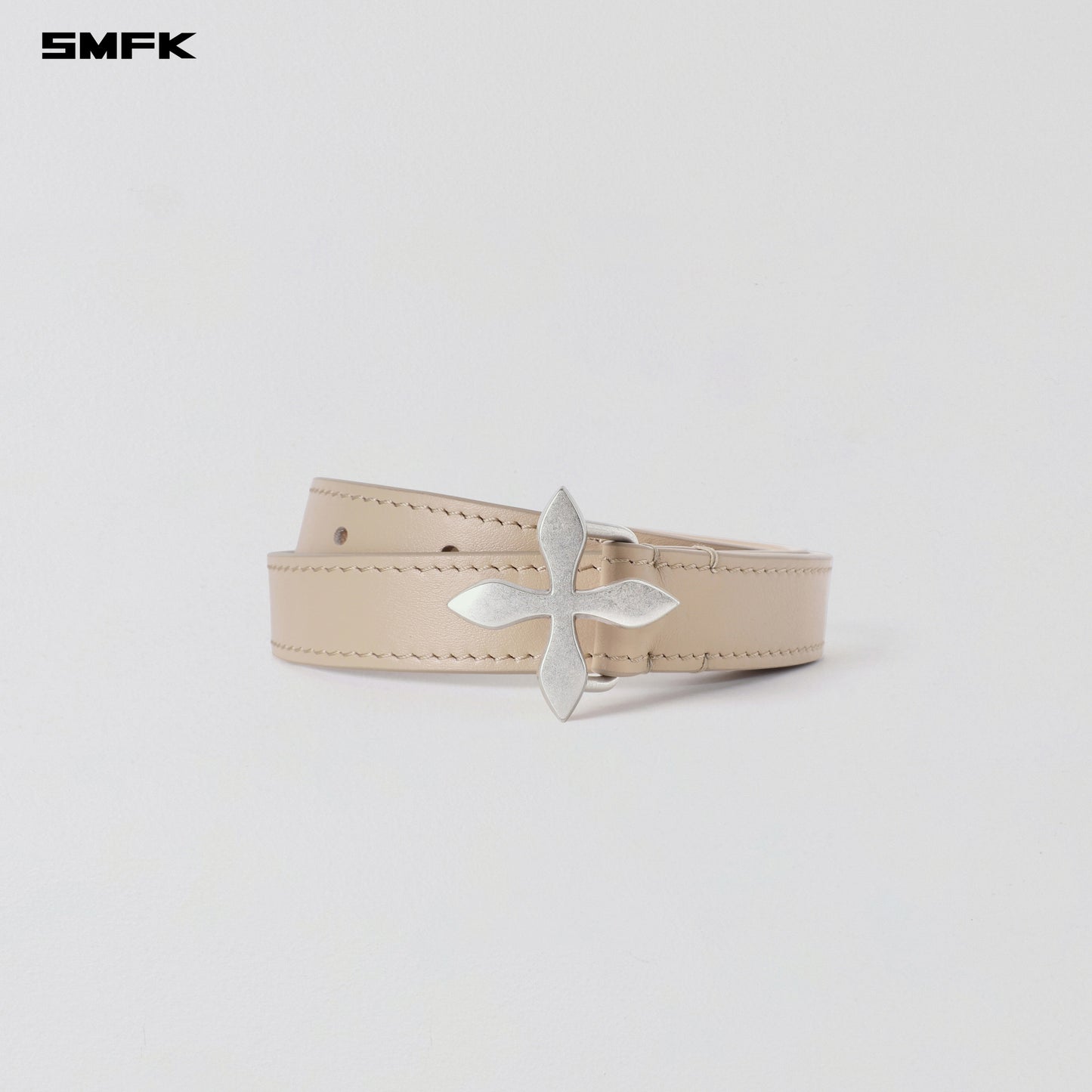 MIRAGE MIRROR LEATHER BELT/THIN-FRESH SKIN