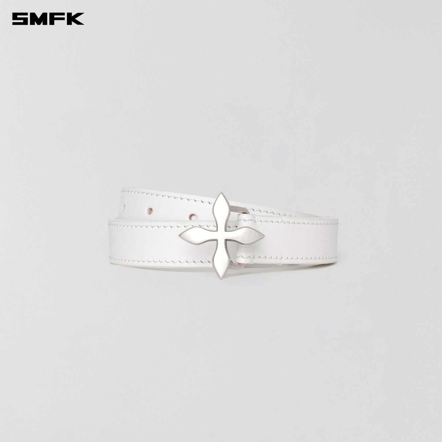 MIRAGE MIRROR LEATHER BELT/THIN
