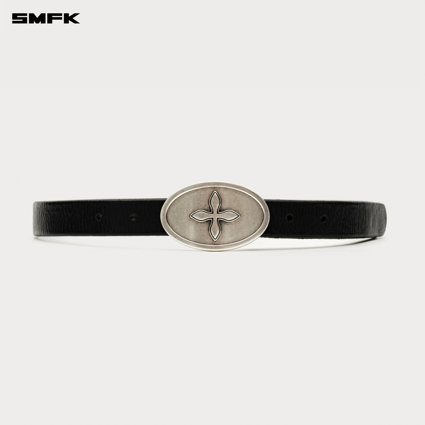 COMPASS Crossed Coat of Arms Classic Belt BLACK SILVER