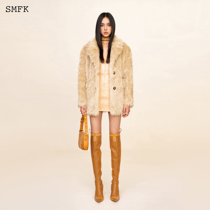 WILDWORLD GRASSLAND WOOL JACKET IN WHEAT