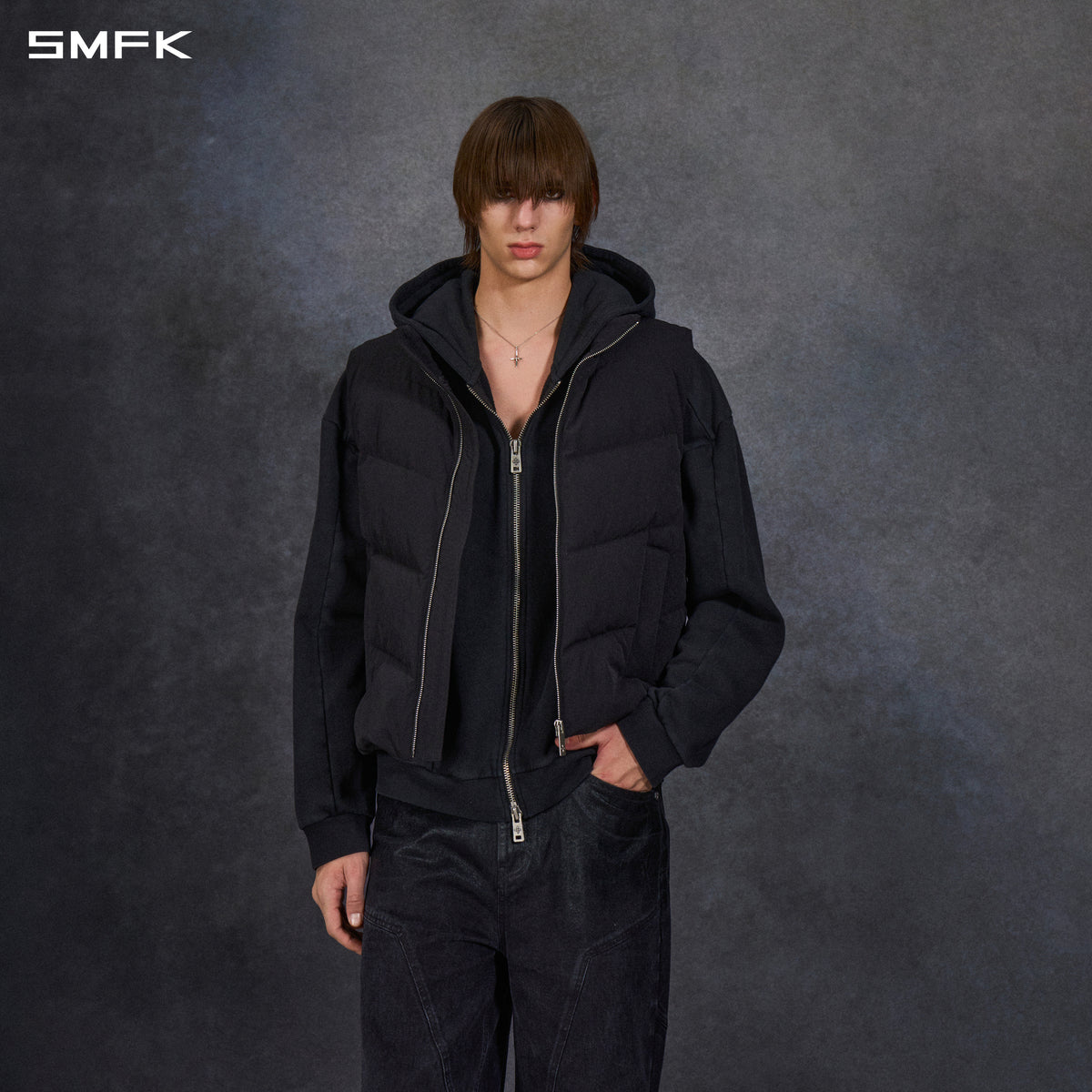 MIRAGE PSYCHIC FIT DOWN VEST/WHITE DUCK DOWN/U