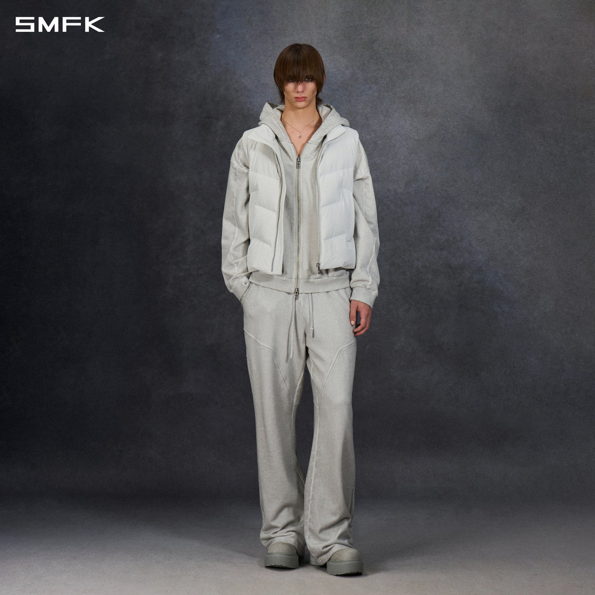 MIRAGE PSYCHIC FIT DOWN VEST/WHITE DUCK DOWN/U