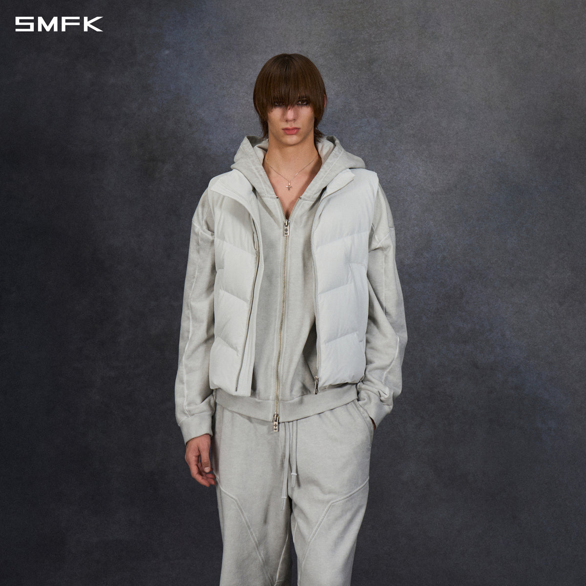 MIRAGE PSYCHIC FIT DOWN VEST/WHITE DUCK DOWN/U