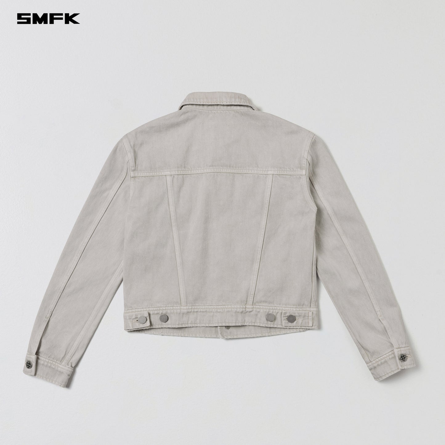 VINTAGE VANISH SLIM DENIM JACKET/GARMENT DYE-VANISH WHITE