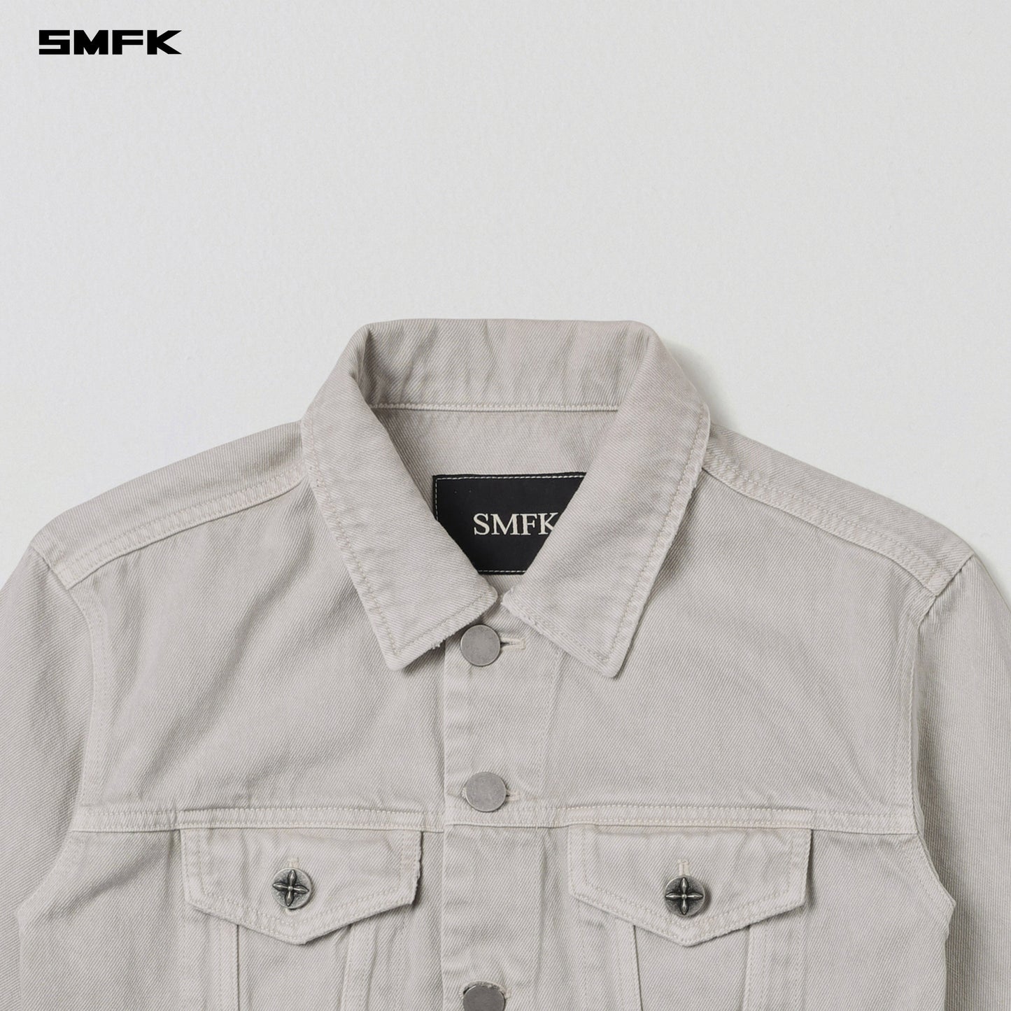VINTAGE VANISH SLIM DENIM JACKET/GARMENT DYE-VANISH WHITE