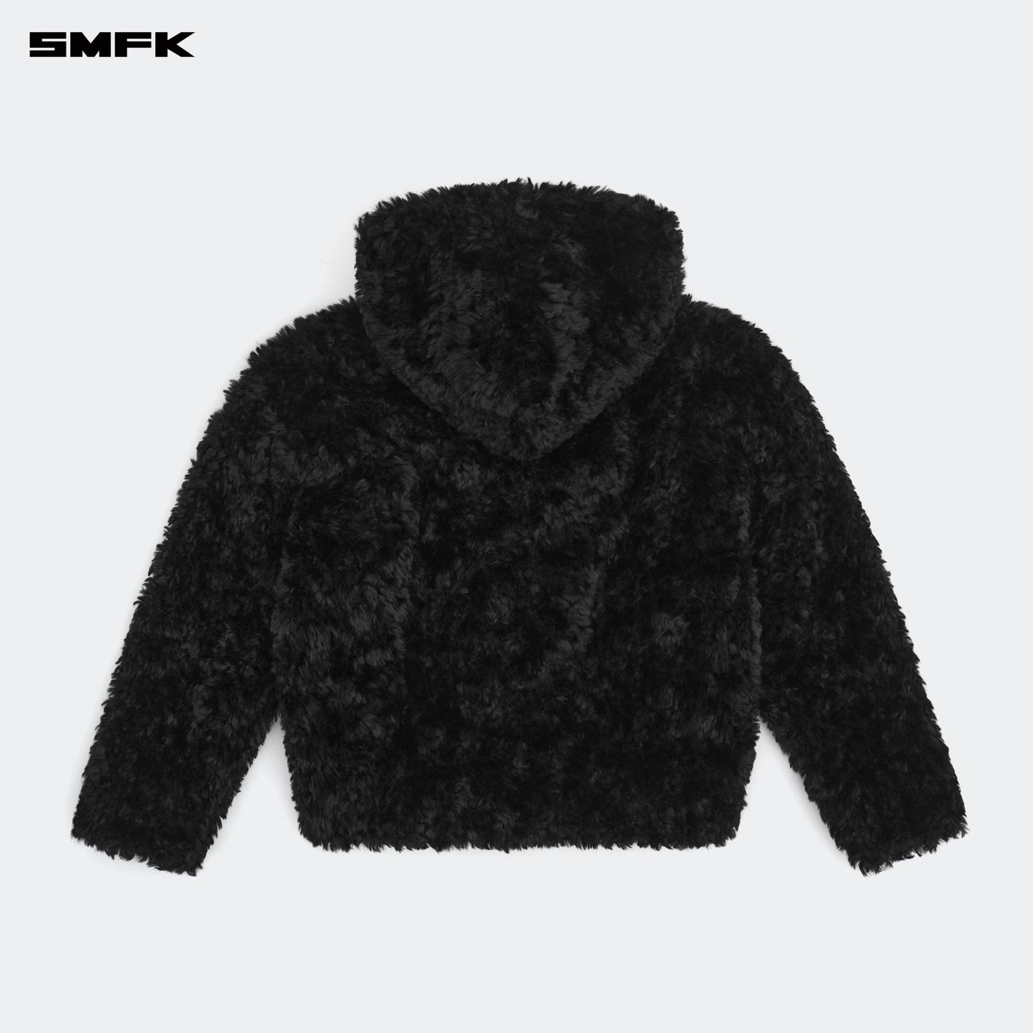 Compass Snowman Classic Faux Fur Jacket Black