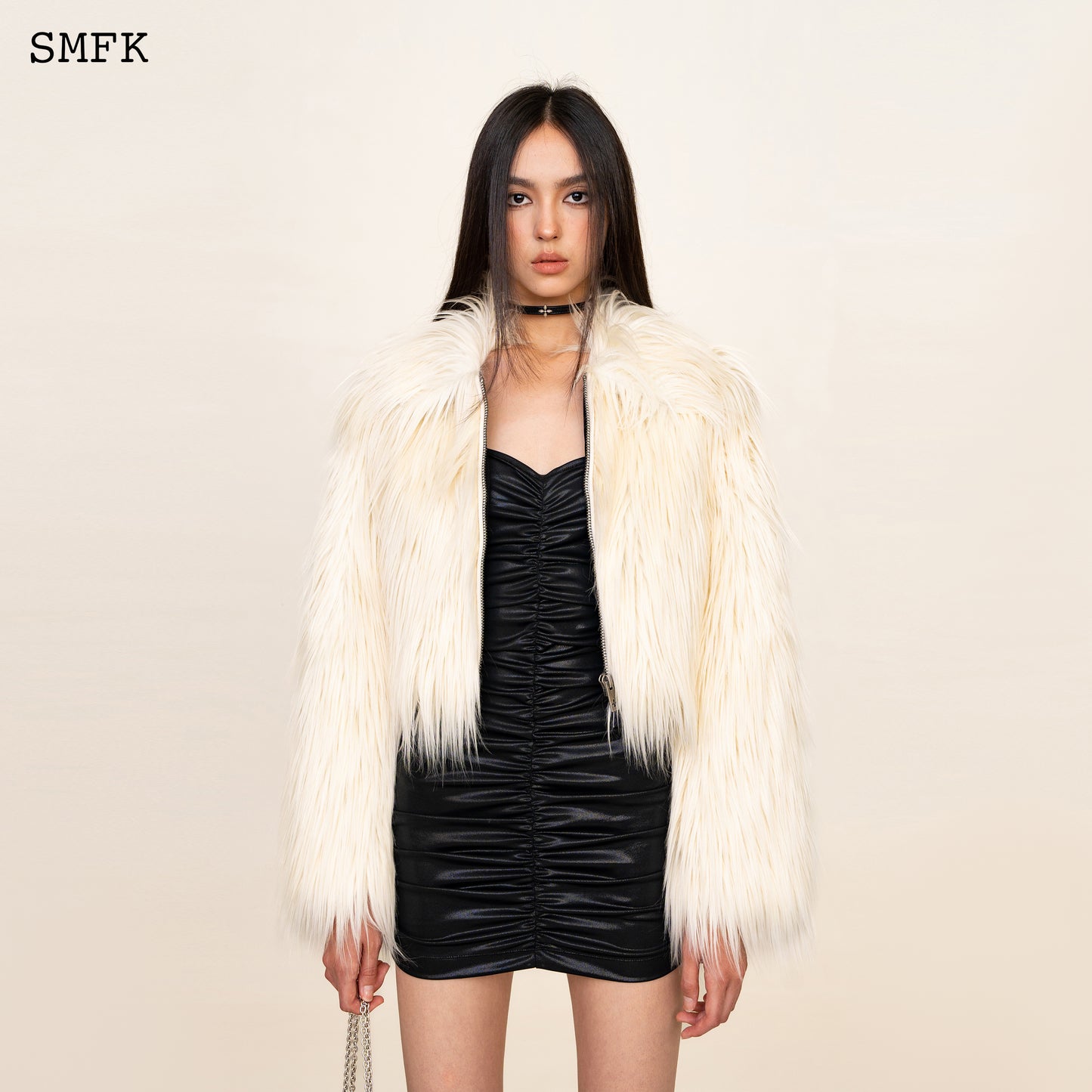 WILDWORLD FAUX FUR SHORT JACKET