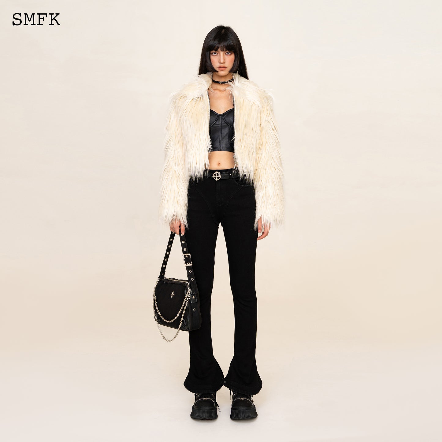 WILDWORLD FAUX FUR SHORT JACKET