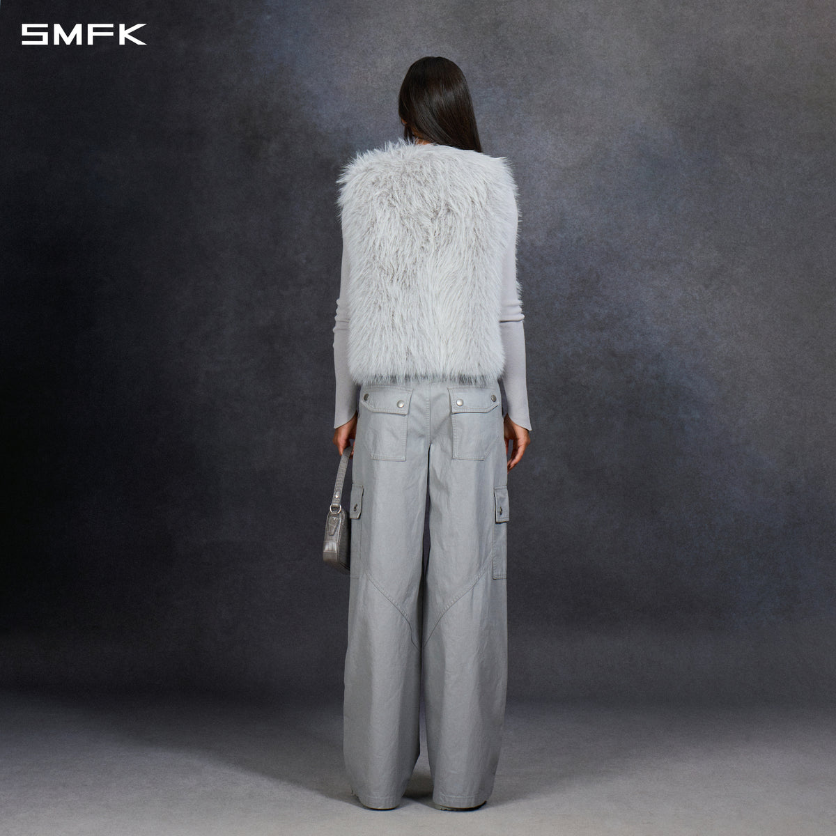 PERMANENT MUSE FAUX FUR VEST/POLYESTER/U