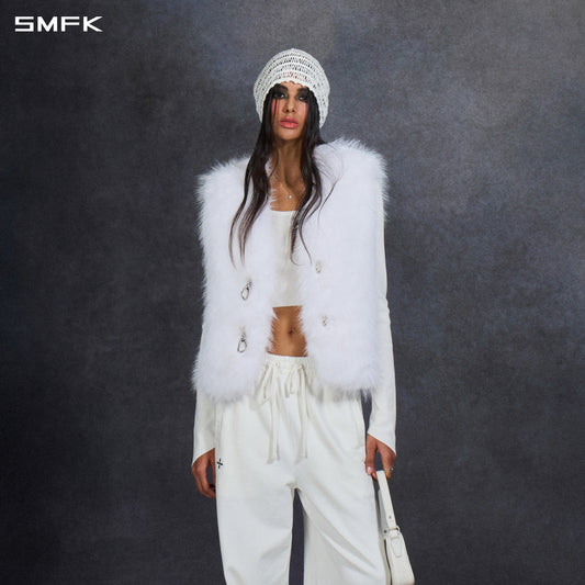 PERMANENT MUSE FAUX FUR VEST/POLYESTER/U
