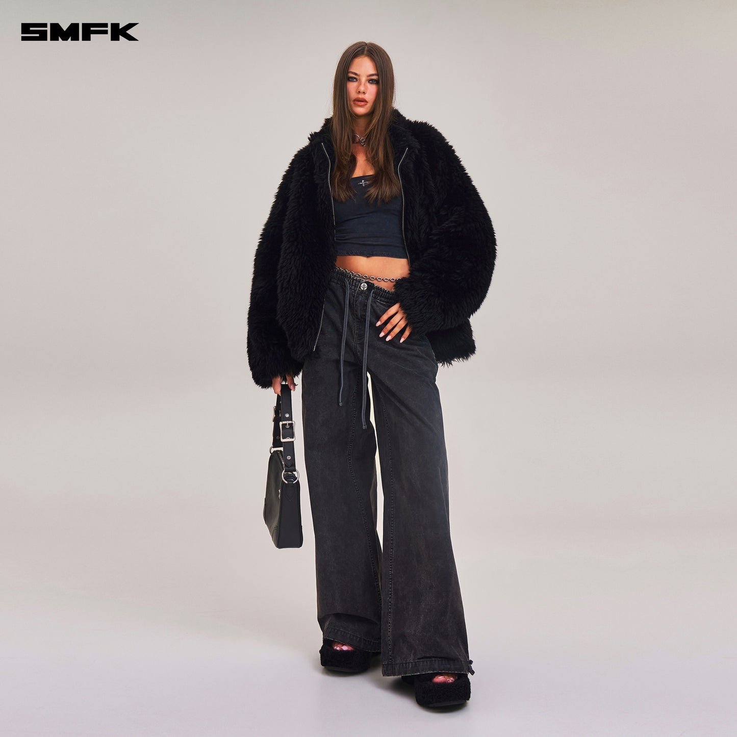 COMPASS MODE ROVE RAW WOOL LOOSE JACKET/ WILD BLACK