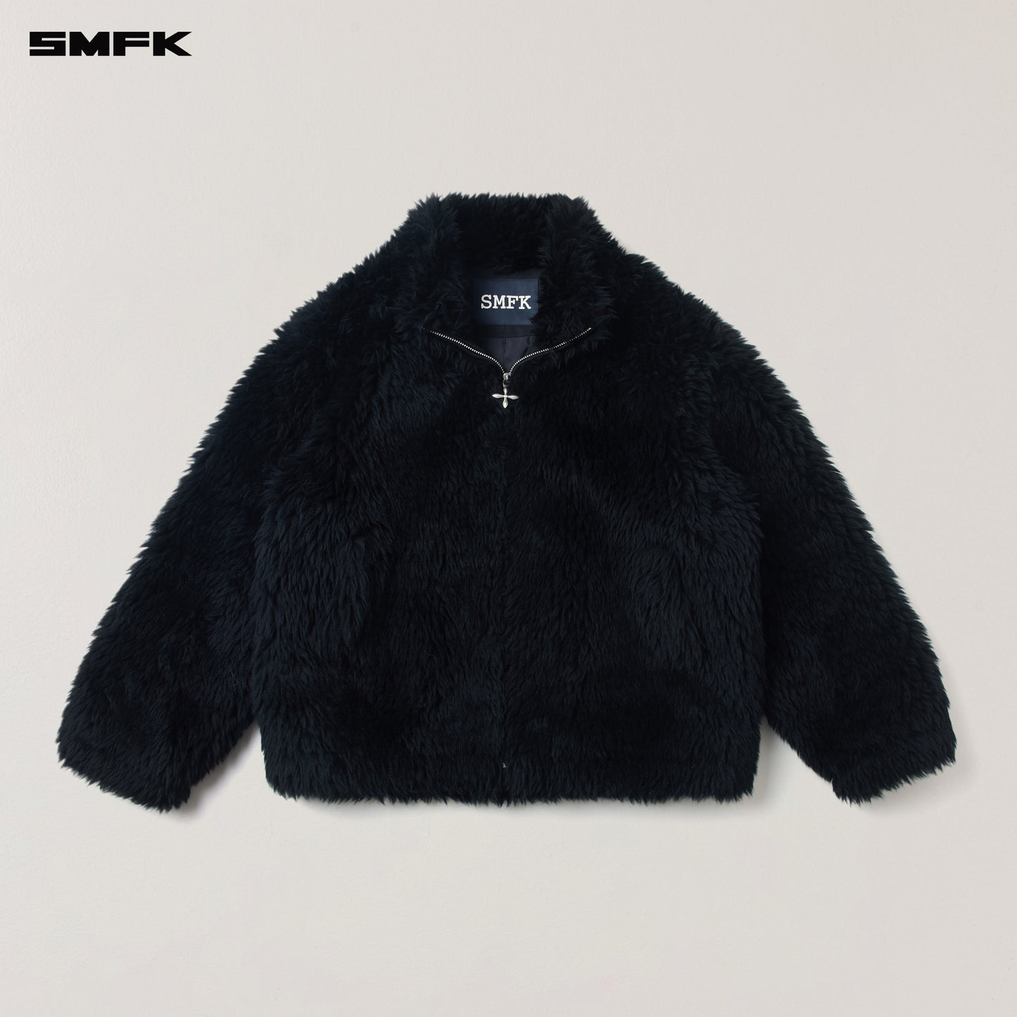 COMPASS MODE ROVE RAW WOOL LOOSE JACKET/ WILD BLACK