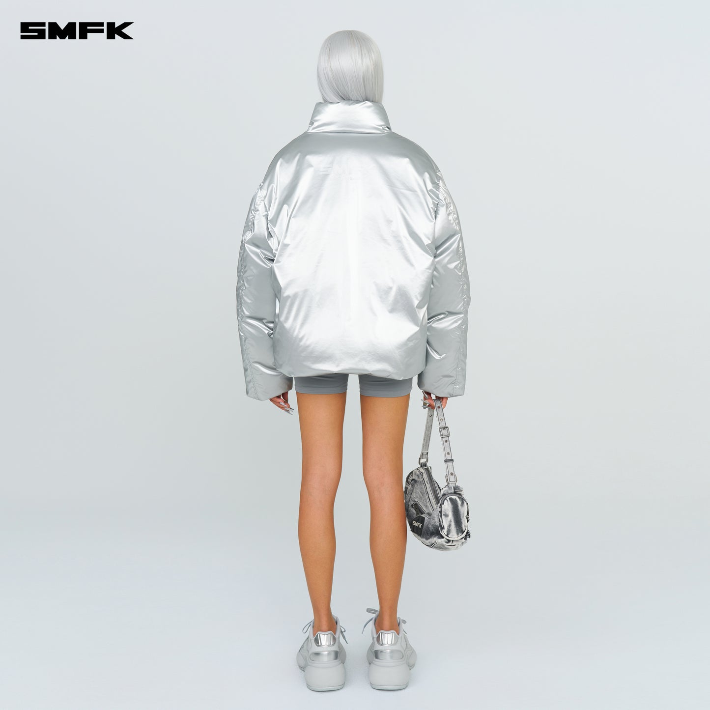 FUTURE X-Storm Extreme Hurricane Bubble Down Jacket Space Silver