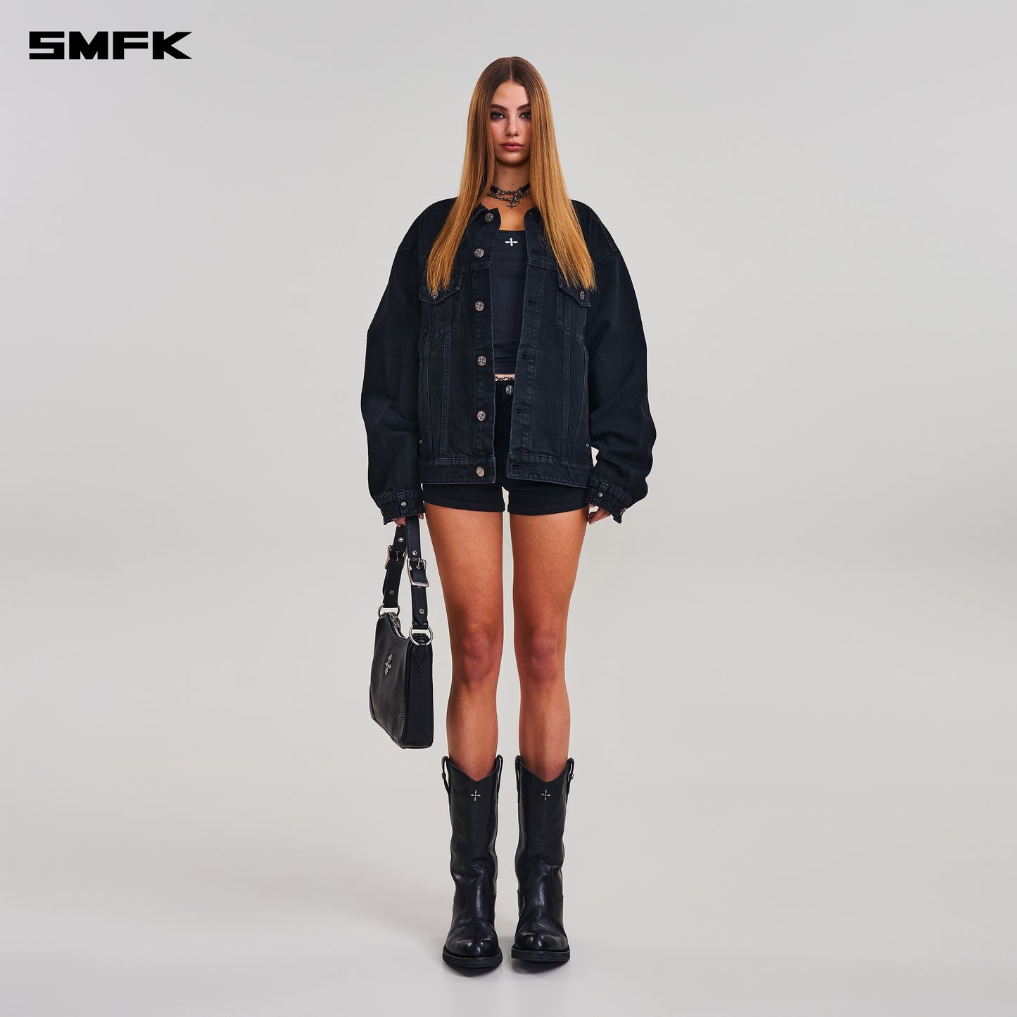 COMPASS MODE DENIM JACKET/ WILD BLACK