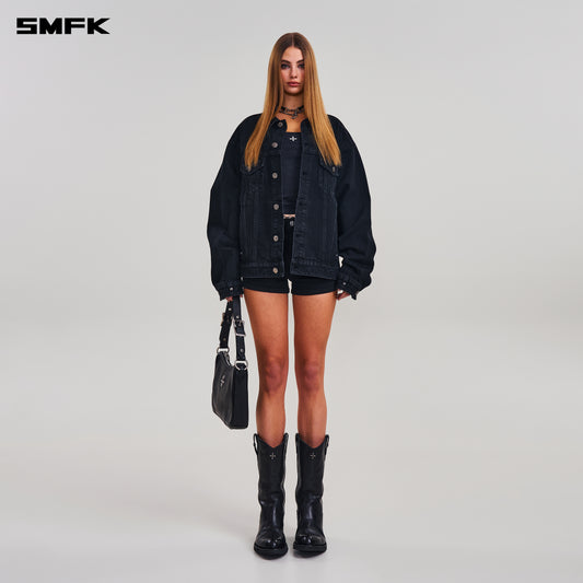 COMPASS MODE DENIM JACKET/ WILD BLACK