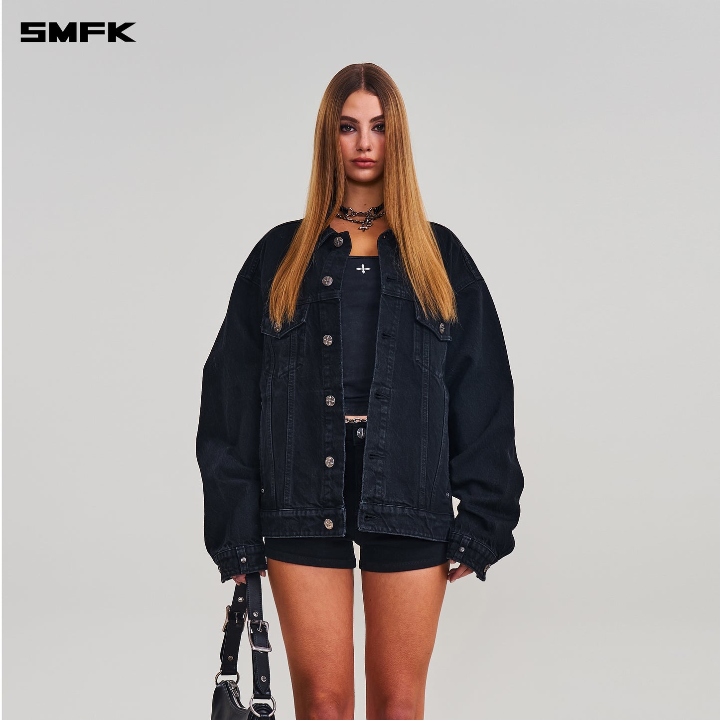 COMPASS MODE DENIM JACKET/ WILD BLACK