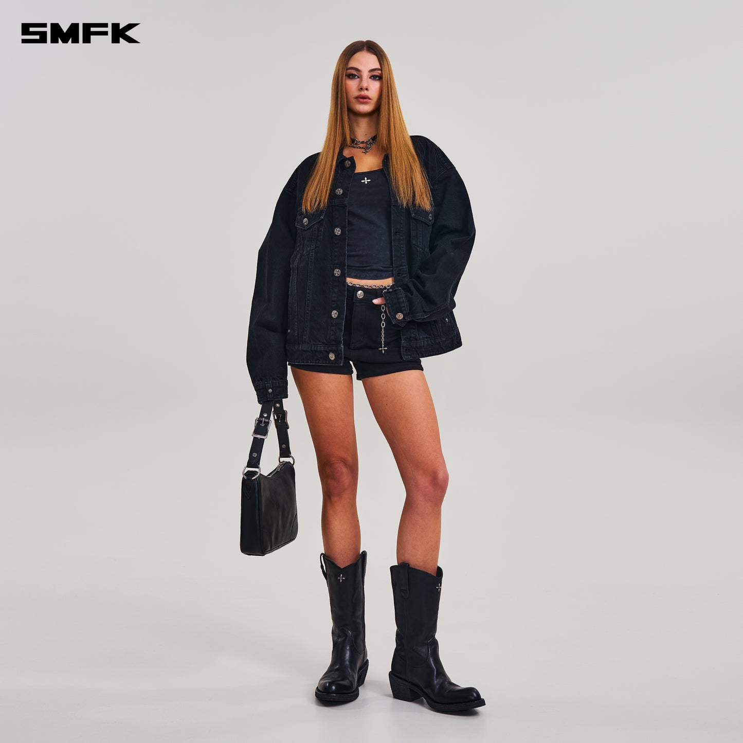 COMPASS MODE DENIM JACKET/ WILD BLACK