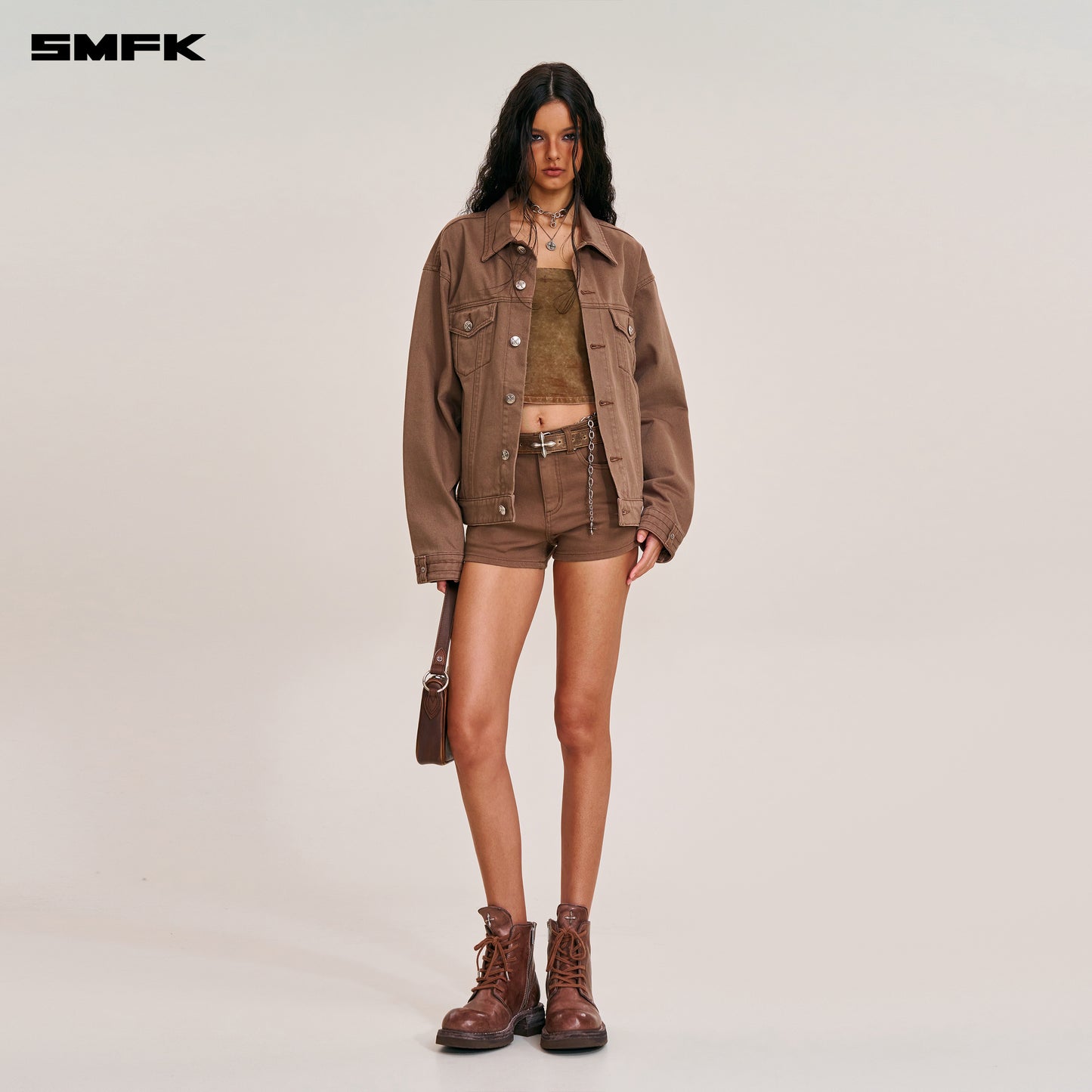 COMPASS MODE DENIM JACKET/ WILD HORSE BROWN