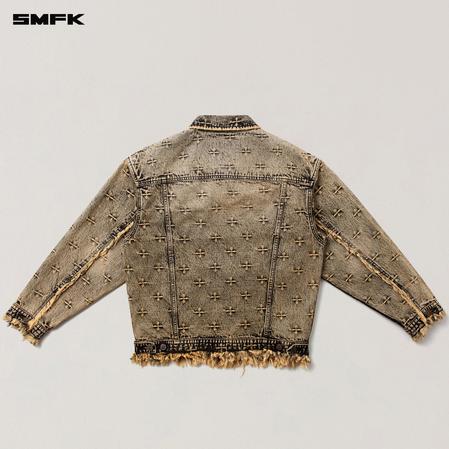 Ancient Myth Storm Garden Oversized Denim Jacket/ Garden Yellow