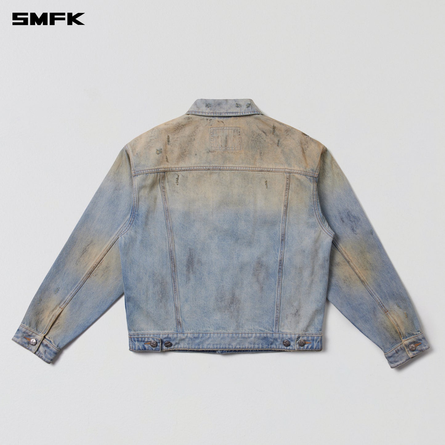COMPASS MODE WASTELAND LOOSE DENIM JACKET/ LAKE BLUE