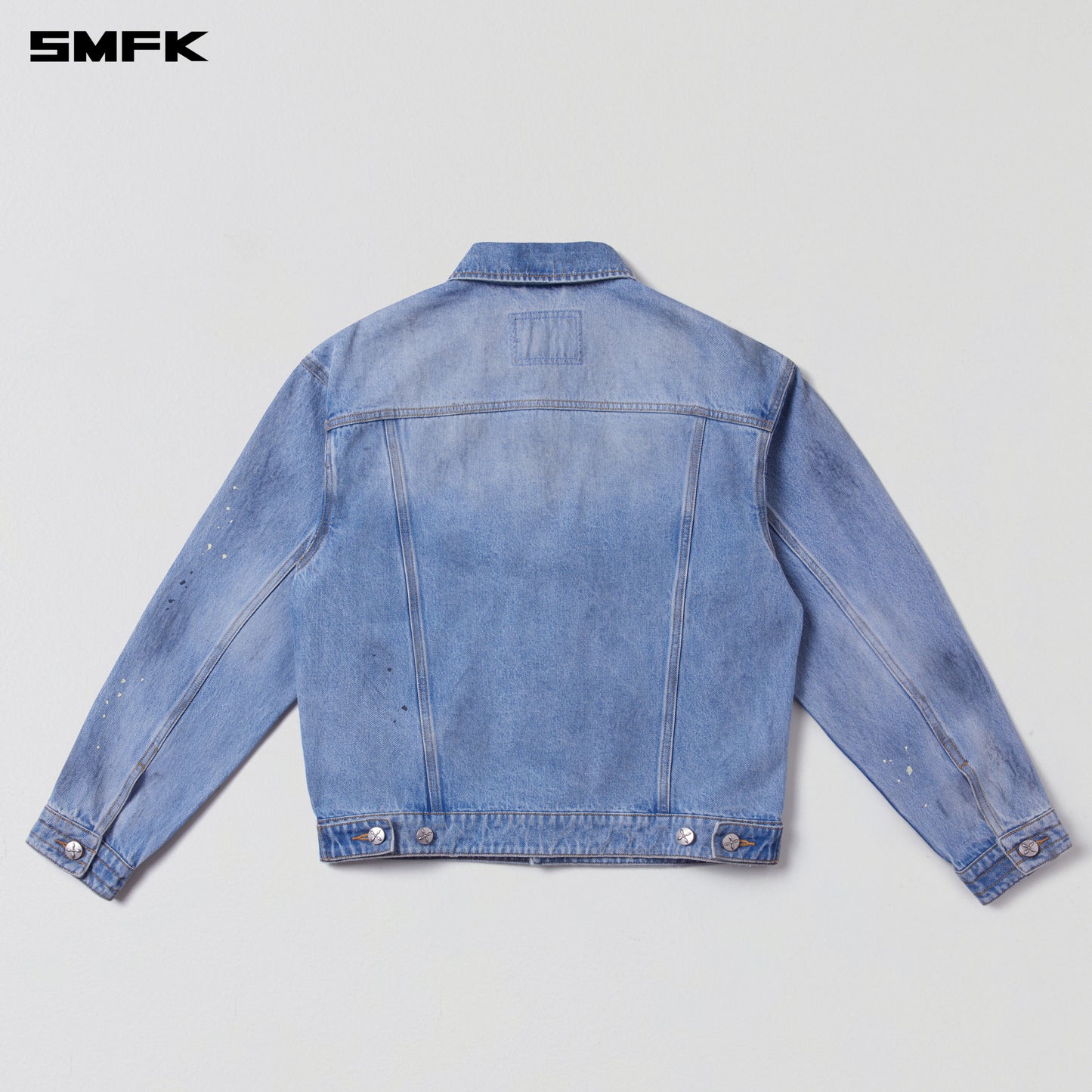 COMPASS MODE WASTELAND LOOSE DENIM JACKET/ SKY BLUE