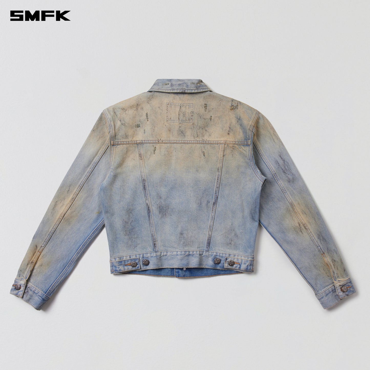 COMPASS PERMANENT WASTELAND SLIM DENIM JACKET/ LAKE BLUE