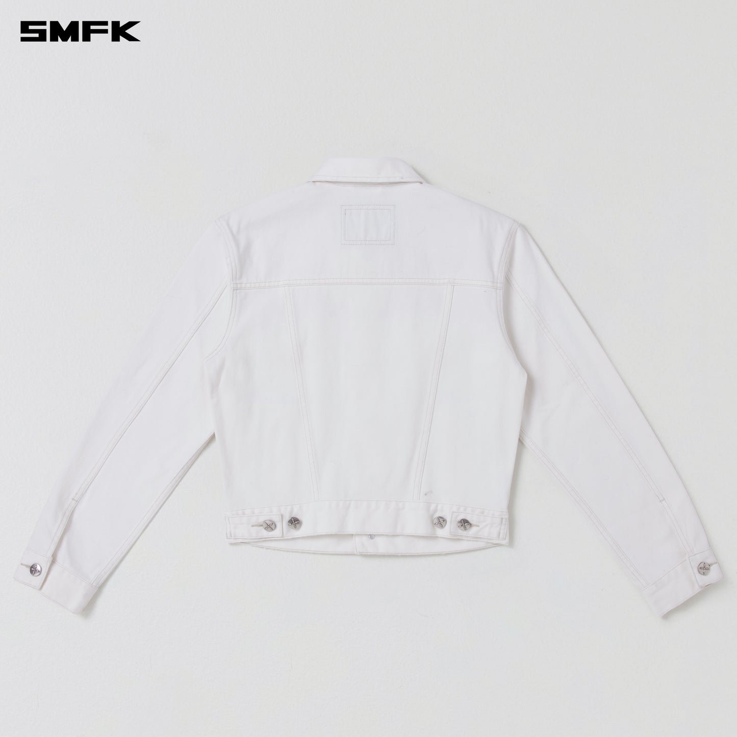 COMPASS PERMANENT SLIM DENIM JACKET/ SNOW MOUNTAIN WHITE