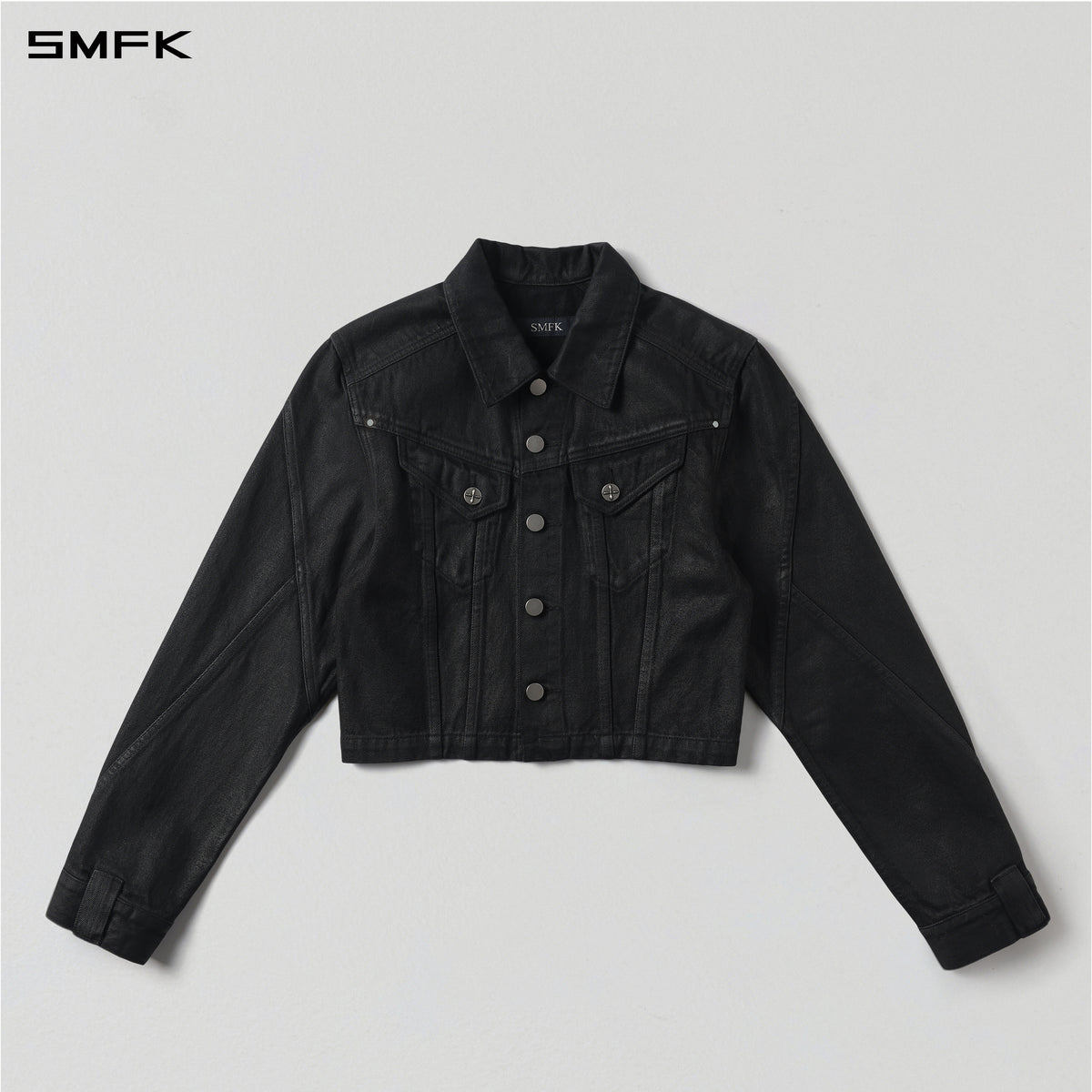 MIRAGE SHORT DENIM JACKET/COTTON
