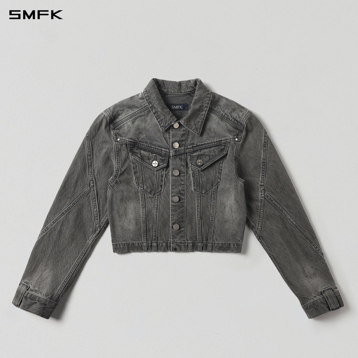 MIRAGE SHORT DENIM JACKET/COTTON
