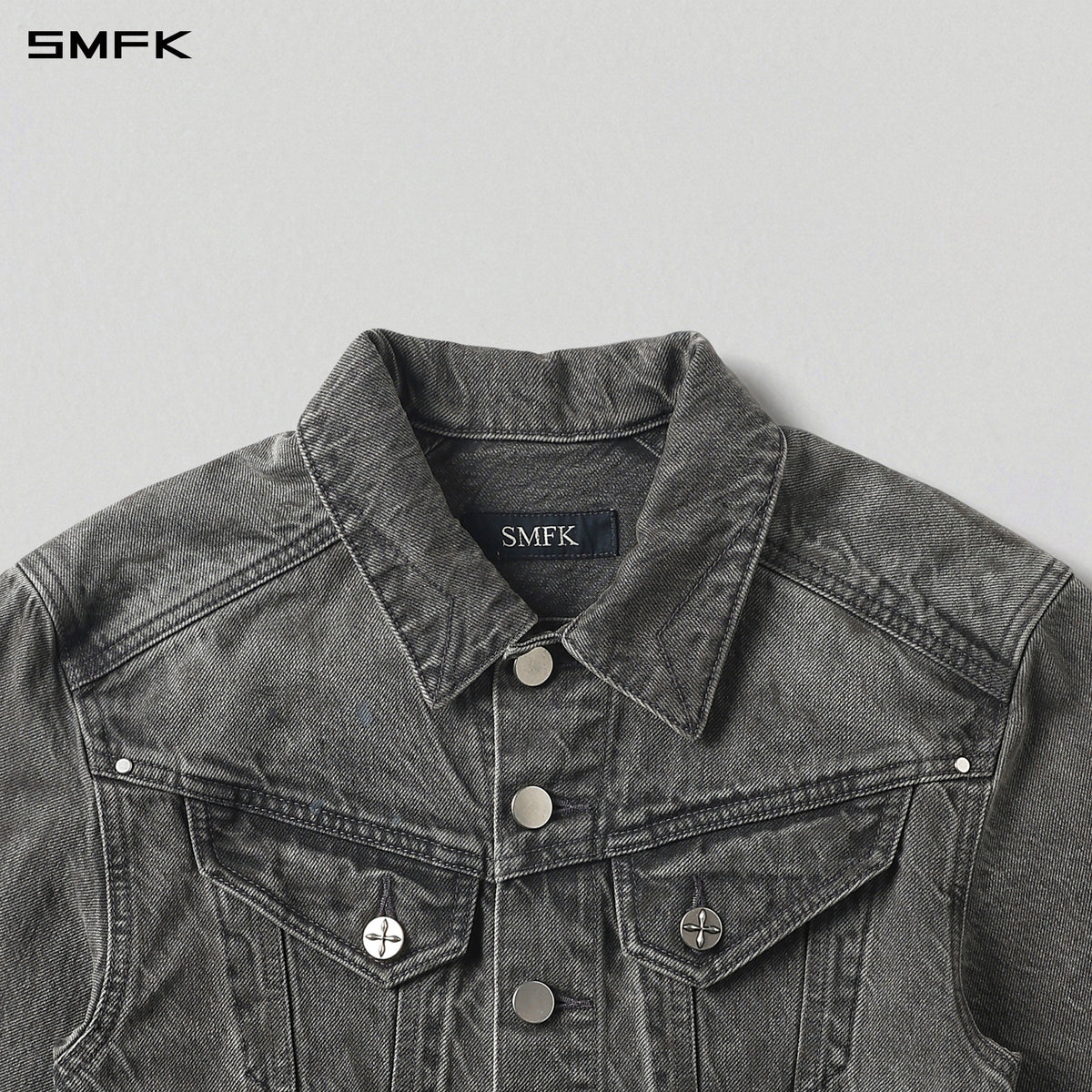 MIRAGE SHORT DENIM JACKET/COTTON