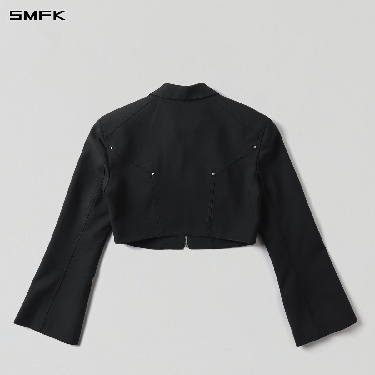 PERMANENT PRISM SHORT PREPPY JACKET /WOOL+POLYESTER