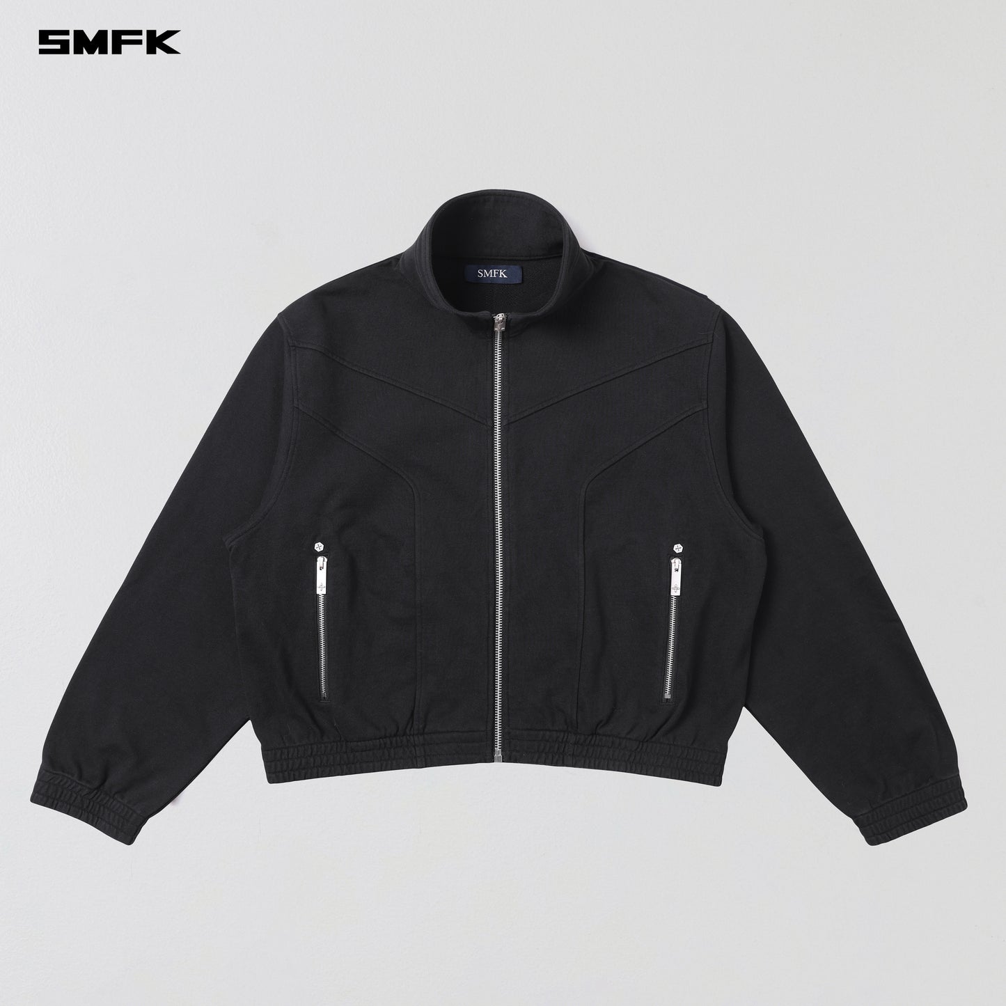 MYTH PSYCHIC LOOSE JACKET/COTTON+WOOL-WILD BLACK