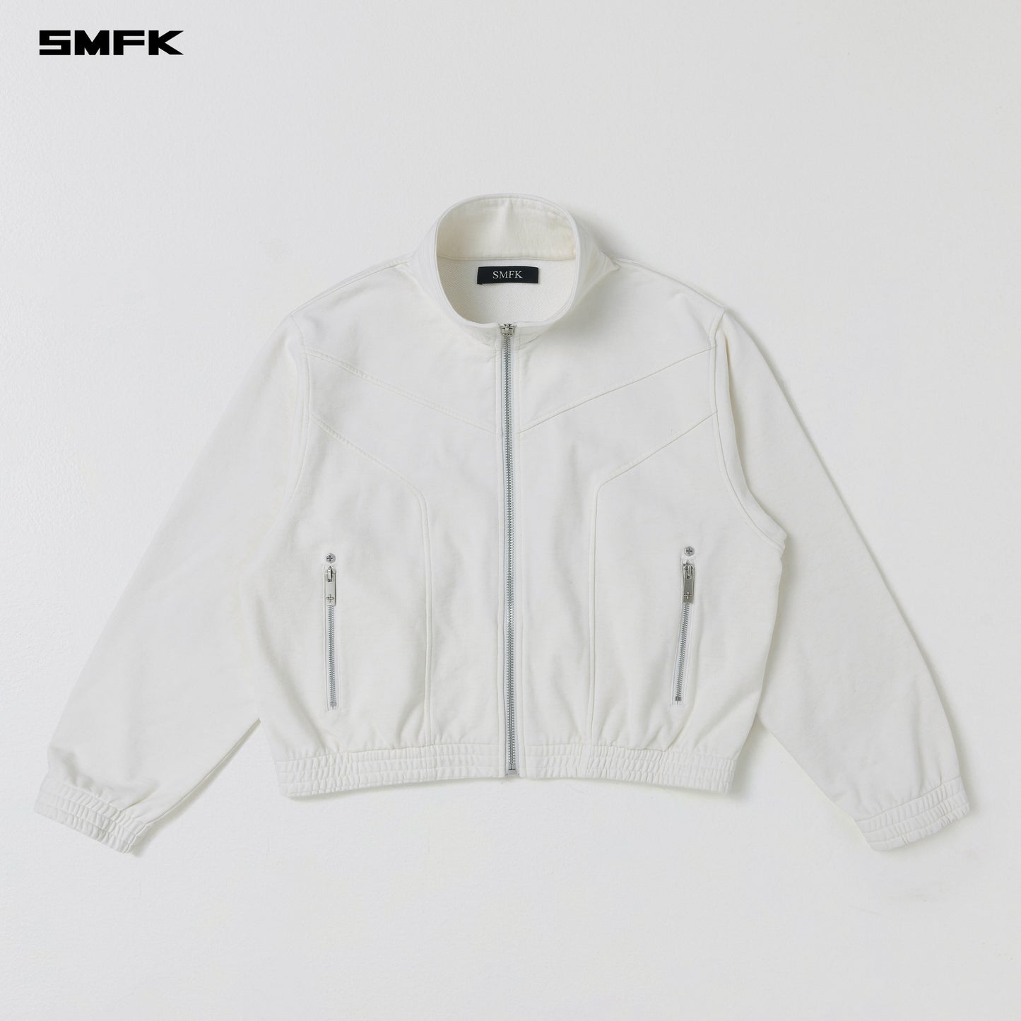 MYTH PSYCHIC LOOSE JACKET/COTTON+WOOL-CLOUD WHITE