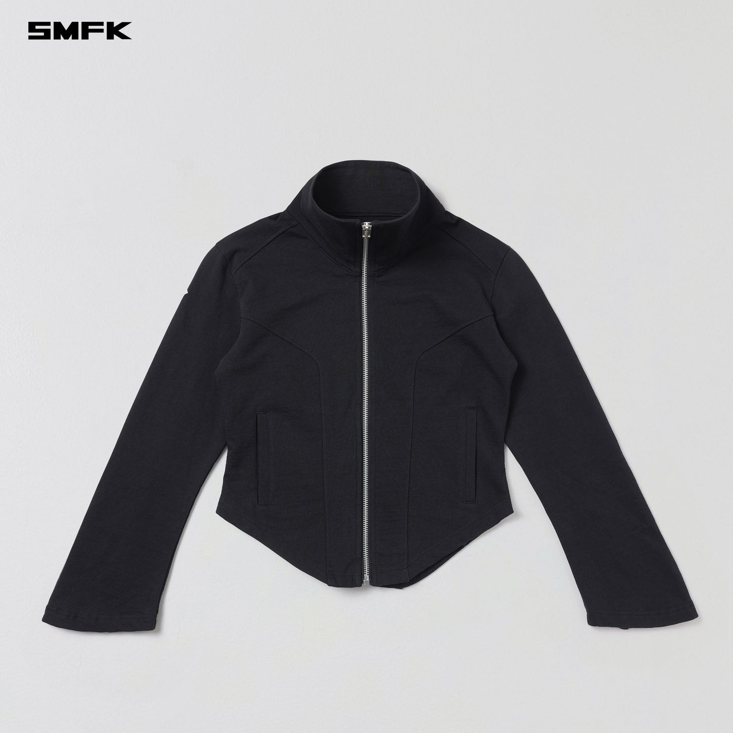 MYTH SLIENT JACKET /COTTON+WOOL+SILK - WILD BLACK
